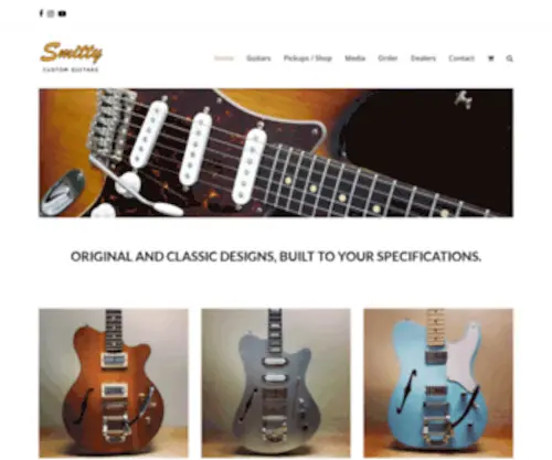 Smittyguitars.com(Smitty Custom Guitars) Screenshot