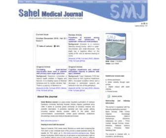 Smjonline.org(Sahel Medical Journal) Screenshot
