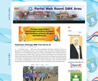 Smkarau.edu.my(SMK Arau) Screenshot