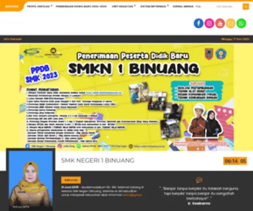 SMKN1Binuang.sch.id(SMK Negeri 1 Binuang) Screenshot