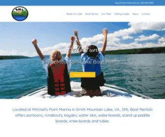 SMlboatrentals.com(Smith Mountain Lake Boat Rentals) Screenshot