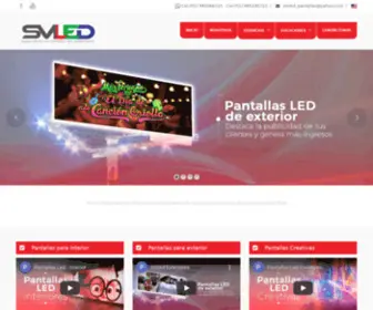 Smledpantallas.com(SM Pantallas Led) Screenshot