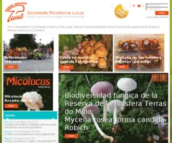 Smlucus.org(Sociedade Micoloxica Lucus) Screenshot