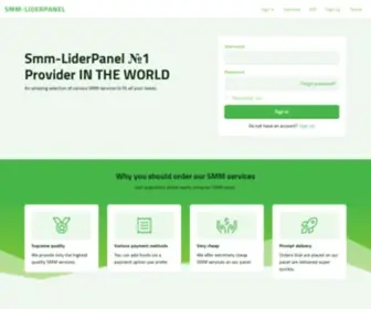 SMM-Liderpanel.com(Smm panel) Screenshot