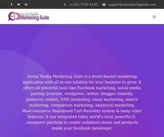 Smmarketingsuite.com(Social Media Marketing Suite) Screenshot