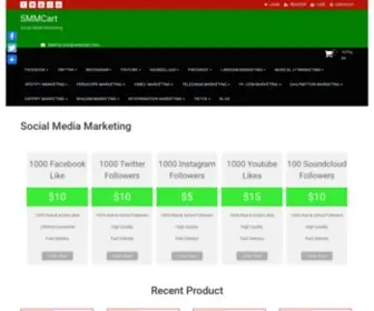 SMmcart.com(Social Media Marketing) Screenshot