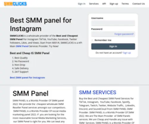 SMMclicks.com(SMMclicks) Screenshot