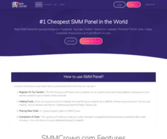 SMMcrown.com(#1 Best SMM Panel) Screenshot