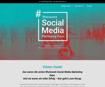 SMmdays.de(Die Konferenz für mehr Performance in Deinen Social) Screenshot
