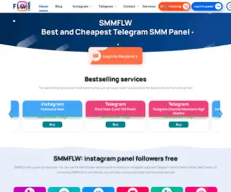 SMMFLW.com(Home Best SMM Panel for resellers) Screenshot