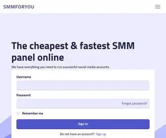 SMmforyou.com(CHEAPEST SMM PANEL) Screenshot