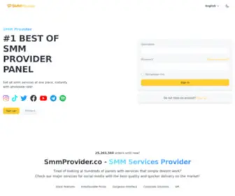 SMMprovider.co(#1 SMM Provider Panel) Screenshot