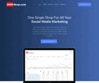 SMMshop.com(All Socia Media Marketing Services) Screenshot