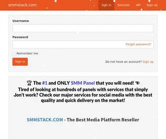 SMMstack.com(Best SMM Reseller Panel) Screenshot