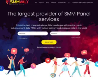 SMmvaly.com(Best SMM Panel Site to Buy Instagram Followers) Screenshot