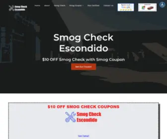 Smogcheckescondido.com($10 OFF Smog Check Coupon) Screenshot