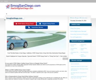Smogsandiego.com(STAR Smog Check) Screenshot