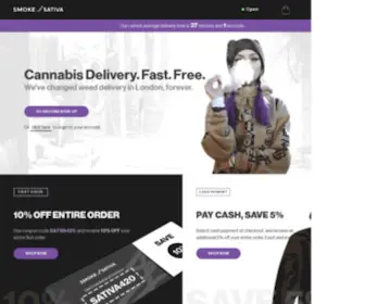 Smokeandsativa.com(SMOKE & SATIVA) Screenshot