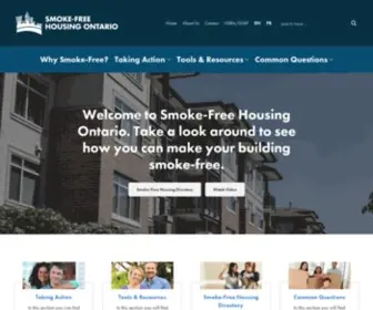 Smokefreehousingon.ca(Smoke Free Housing Ontario) Screenshot