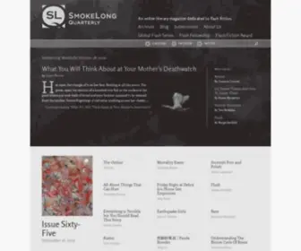Smokelong.com(SmokeLong Quarterly) Screenshot