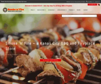 Smokenfire.com(A Kansas City BBQ and Fireplace Store) Screenshot