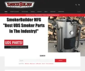 Smokerbuildermfg.com(SmokerBuilder MFG DIY Smoker Parts) Screenshot