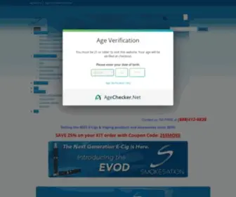 Smokesation.com(Buy e cigarettes online for smokeless life. Smokesation) Screenshot