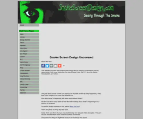 Smokescreendesign.com(Smoke Screen Design is a website) Screenshot