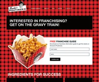 Smokesfranchising.com(Global poutine domination) Screenshot