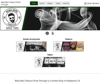 Smokeshophollywood.com(Baba Berj Tobacco Drive Through is a Smoke Shop in Hollywood) Screenshot