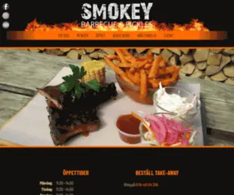 Smokeyfood.se(Välkommen till Smokey) Screenshot