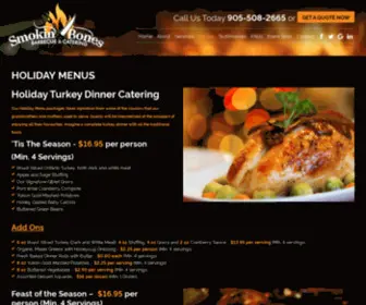 SmokinbonesbbQcatering.com(BBQ Catering Toronto & GTA) Screenshot