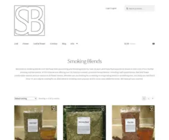 Smokingblends.com(Premium Herbal Smoke and Tea) Screenshot