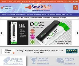 Smoktek.com(E-Cigarettes, Vaping, Disposable Vapes, Pod Systems, DeKang E-liquids) Screenshot