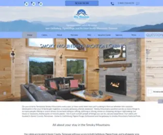 Smoky-Mountains-Cabin.com(Blue Mountain Cabins) Screenshot