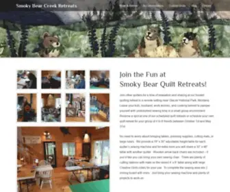 Smokybearretreats.com(Quilt Retreats) Screenshot