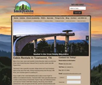 Smokycabins.com(Townsend Cabin Rentals) Screenshot