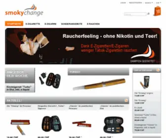 Smokychange.com(Der onlineshop für elektroniosches rauchen) Screenshot