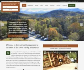 Smokymountaincamping.com(Smoky Mountain Campground near Gatlinburg TN) Screenshot