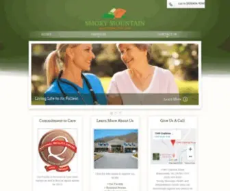 Smokymountaincare.com(Smoky Mountain Health and Rehabilitation Services) Screenshot