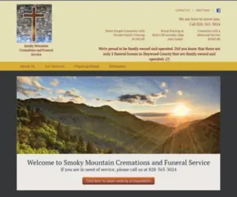 Smokymountaincremations.com(Clyde, NC Funeral Home & Cremation) Screenshot