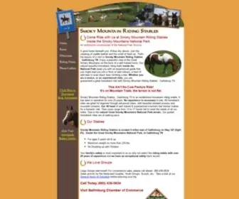 Smokymountainridingstables.com(Guided Horseback Riding) Screenshot