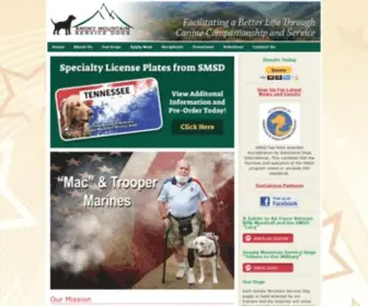 Smokymountainservicedogs.org(Service Dogs for Veterans) Screenshot