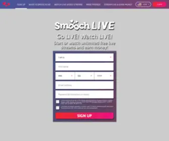 Smoochlive.com(Browse our streamers and find someone) Screenshot