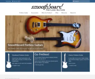 Smoothboard.com(Fretless Guitar by Smoothboard Fretless Guitars) Screenshot