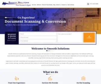 Smoothsolutions.com(Document Scanning Company) Screenshot