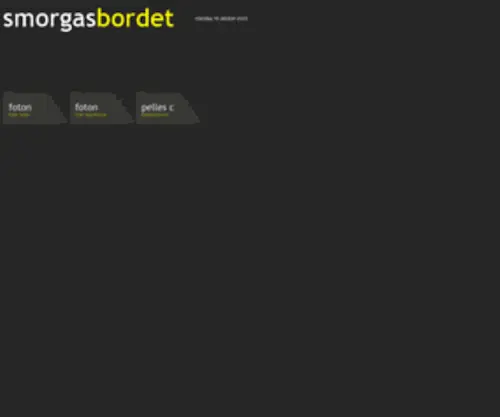Smorgasbordet.com(Pelle orinius) Screenshot