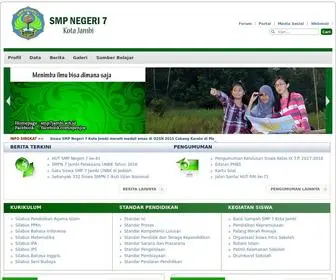 SMP7Jambi.sch.id(SMP Negeri 7 Kota Jambi) Screenshot