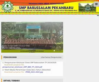 SMpbabussalampekanbaruriau.sch.id(Selamat Datang di website SMP Babussalam Pekanbaru) Screenshot