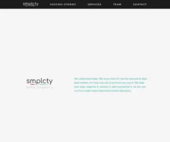 SMPLCTY.net(Smplcty data experts) Screenshot